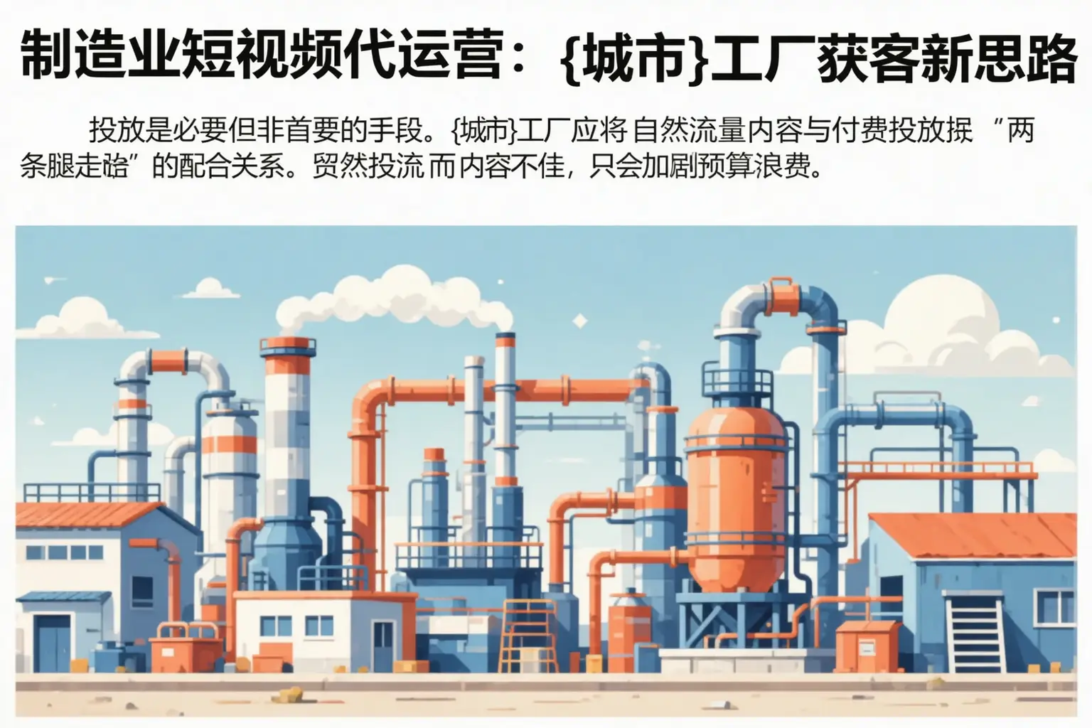 制造业短视频代运营：鹿泉工厂获客新思路
